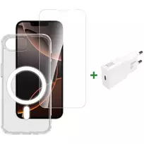 Pradinis rinkinys iPhone SE (4-osios kartos) 4smarts 541359 Skaidrus Baltas 9H Stiklas