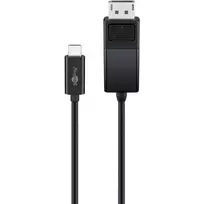 Goobay USB-C į DisplayPort laidas. M/M. Juodas