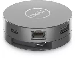 DELL 6-in-1 USB-C Multiport Adapter DA305, laidinis, USB 3.2 Gen 2 (3.1 Gen 2) Type-C, 10,100,1000Mbit/s, sidabrinis, 3840 x 2160 pikselių, Dell