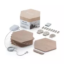 Nanoleaf Elements Wood Look Hexagons Starter Kit (13 plokščių) | Šalta balta + Šilta balta