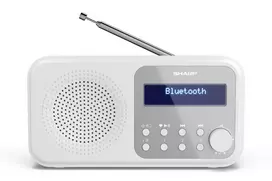 Nešiojamas skaitmeninis radijas Sharp DR-P420(WH) Tokyo, DAB/DAB+/FM, 2 W, AAC
