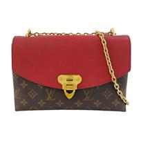 [Pre-Owned] Saint Placide Versatile Commuter Gold Buckle Sliding Chain Classic Monogram Coated Canvas Colorful Leather Handheld Crossbo - Good #NF1PDQ ONE SIZE