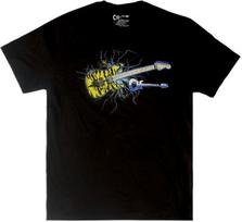Charvel Satchel Yellow Bengal Guitar Graphic Men's Tee T-Shirt, Black, S (SMALL) XXXXL