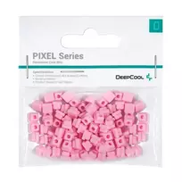 DeepCool PIXEL R-PIXEL-PK100-G-1 dekoratyvinės korpuso detalės, guminės, 100 vnt., rožinės