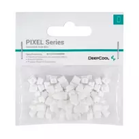 Universalios gumos rinkinys DeepCool PIXEL — 100 vnt. pūslėje, balti, bendras svoris 9,8 g