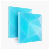 LED skydinis šviestuvas Nanoleaf N8100E00-2TBS — Kvadratinis RGB, maitinamas nuolatine srove, 2 vnt. pakuotė