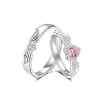 Barbie ring [Sweetheart & Angel Wings] A pair of matching rings that you meet, romantic and loved for a long time, a pair of ins style BBJZ-0056 auksas