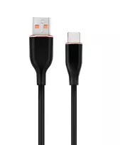 GEMBIRD Premium Silikoninis USB Type-C įkrovimo ir duomenų kabelis, 1,5 m - juodas