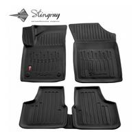 Guminiai 3D kilimėliai SKODA Citigo 2012-2020 (Juodos spalvos)