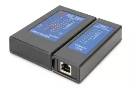 DIGITUS DN-14001-2 Belaidis tinklo kabelių testeris su PoE testavimu ir dėklu