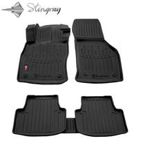 Guminiai 3D kilimėliai SKODA Superb III 3V 2015-2024 (Juodos spalvos)