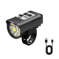 LED Bicycle Front Light High Brightness Bike Flashlight Dual Light Source Bike Safety Lamp Bicycle Headlight Cycling Accessories