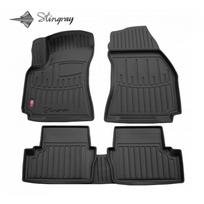 Guminiai 3D kilimėliai OPEL Zafira A 1999-2005 (Juodos spalvos)