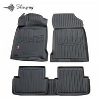 Guminiai 3D kilimėliai RENAULT Laguna III 2007-2015 (Juodos spalvos)