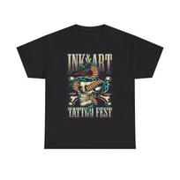 Men's and Women's T-shirts Ink And Art Tattoo Fest Graphic XXXXL