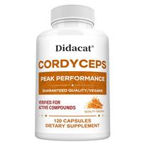 Premium Cordyceps Supplement - High Potency Mushroom Extract Capsules for Peak Performance, Stamina & Daily Energy Support 120PCS