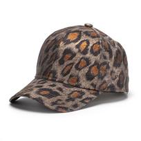 Cross-border Hot Sale Leopard Print 6-Panel Unisex 100% Polyester Outdoor Casual Cap Trendy Baseball Cap Metal Buckle Y2K Style One size fits all