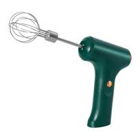 Electric Mixer Household Cordless Electric Hand Mixer USB Rechargeable with One-Touch Speed Control for Baking & Cooking žalia