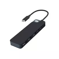 USB-C stotelė HYPER HD4101BKGL — 5 prievadų (USB-C, USB 3.2 Gen1 Type-A, HDMI 4K), 5000Mbit/s, Juoda