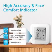 WiFi Thermometer Work for Alexa Google Home Smart Thermometer Hygrometer Indoor Temperature Humidity Sensor for Home Automation China Mainland