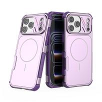 Luxury Armor Magnetic Phone Case For iPhone 17 16 15 14  13 Pro Max 15 Plus For Magsafe Anti-slip Bumper Shockproof Cover For iPhone 13 14