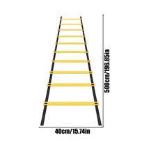 5m 10 sections Agility Ladder Quick Ladder for Training Storage Bag Included Instant Set-up Exerciser for Sports Tennis Soccer geltona