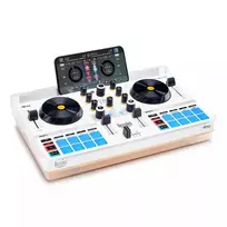 DJ valdiklis Hercules DJControl Mix Ultra - baltas, mobilus Bluetooth valdiklis