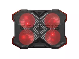 Aušinimo padėklas nešiojamam kompiuteriui GENESIS Oxid 260, 43,9 cm (17,3 inch), 1010 RPM, juodas/raudonas