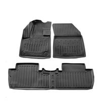 Guminiai 3D kilimėliai PEUGEOT 5008 2017→ (2 eilės, Juodos spalvos)