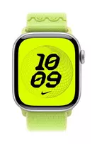 Apple 42 mm Nike Sport Loop dirželis Volt Splash šviesiai žalias