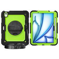 Heavy Duty Full-Body Protective Case for iPad 10 9.7 Pro Air 11 A16 Shockproof Cover Screen Protector Hand Shoulder Strap Stand iPad Pro (M4) 11