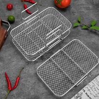Air Fryer Rack Air Fryer Oven Grill Steamer Stainless Steel 3 Layers Mesh Grill Basket Multifunctional Kitchen Gadgets China Mainland
