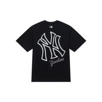 MLB Basic Logo Fashion Sports Collection T Shirt Unisex Black 3ATSB0343-50BKS XS