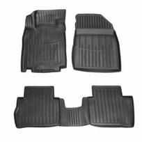 Guminiai 3D kilimėliai NISSAN Tiida (C11) 2004-2011 (Juodos spalvos)