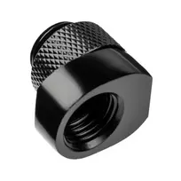 Alphacool 17604 Juoda 1/4 colio sriegio žarnos jungtis