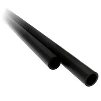 XSPC PETG standūs vamzdeliai 14/10 mm, 2x 500 mm, satino juodi