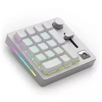 Glorious GMMK Wireless Numpad - Fox Switches, grau/weiß (GLO-GMMK-NP-FOX-W)