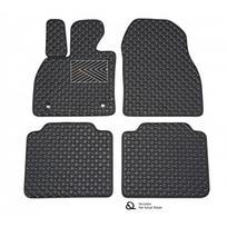 Odiniai kilimėliai QuiltyMats VOLVO XC60 2018→ (Juodos spalvos - Pilkais dygsniais)