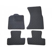 Odiniai kilimėliai QuiltyMats AUDI Q5 2008-2016 (Juodos spalvos - Juodais dygsniais)