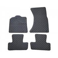 Odiniai kilimėliai QuiltyMats AUDI Q5 2008-2016 (Juodos spalvos - Pilkais dygsniais)