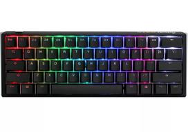 Ducky One 3 Classic Mini klaviatūra Gaming USB Vokiška Juoda Balta Mechaninė RGB