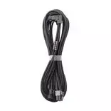 PCIe maitinimo prailginimo laidas CableMod C-Series Pro Variant A 90° 16 kontaktų į 2×8 kontaktų juodas