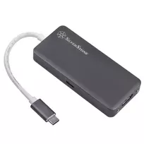 SilverStone SST-EP14C – USB 3.1 Type-C Gen1 į HDMI, 3x USB 3.1 Gen 1 Type-A, 1x USB 3.1 Gen 1 Type-C (PD 2.0 įkrovimas)