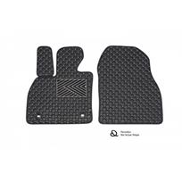 Odiniai kilimėliai QuiltyMats OPEL COMBO 2012-2017 (Juodos spalvos - Pilkais dygsniais)