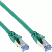 InLine Patch kabelis S/FTP PiMF Cat.6A halogen-free 500MHz žalias 3m