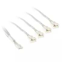 Kolink 1-4 PWM Lüfter Splitterkabel - 35cm, geflochten, weiß (PGW-AC-KOL-161)
