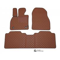 Odiniai kilimėliai QuiltyMats OPEL COMBO 2018→ (Rudos spalvos - Rudais dygsniais)