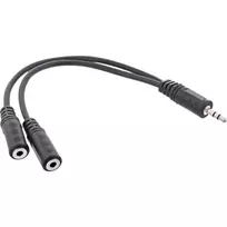 InLine 3.5mm Jack Y-Kabelis vyriškas į 2x 3.5mm jack moteriškas Stereo, 0,2 m