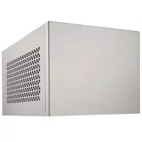 Mini-ITX korpusas SILVERSTONE SST-SG15S, sidabrinis aliuminis kompaktiškas korpusas