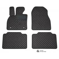 Odiniai kilimėliai QuiltyMats PEUGEOT 508 2011-2018 (Juodos spalvos - Juodais dygsniais)